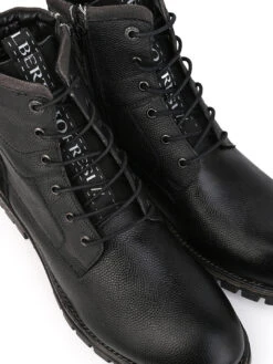 Black Leather Lace Up Boots -Urban Shoes Store DSC 0765 2