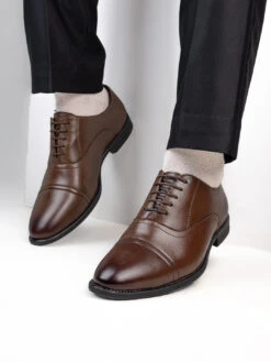 Alberto Torresi Tan Synthetic Formal Shoes