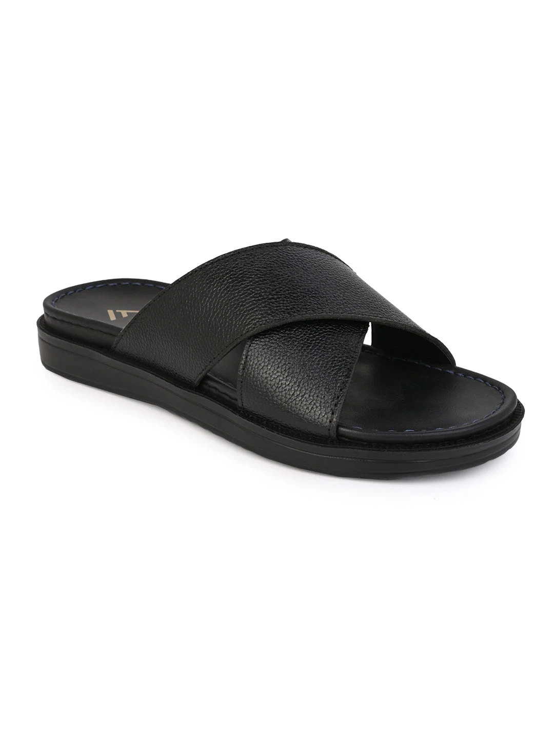 Alberto Torresi Deriko Black Genuine Leather Flats 2 Alberto Torresi Deriko Black Genuine Leather Flats - Image 2