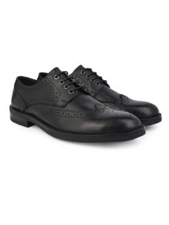 Alberto Torresi Genuine Leather Black Formal Brogue Shoes -Urban Shoes Store DSC 2449 2