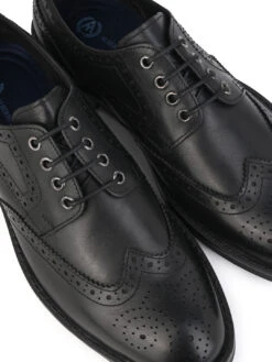 Alberto Torresi Genuine Leather Black Formal Brogue Shoes -Urban Shoes Store DSC 2456 2