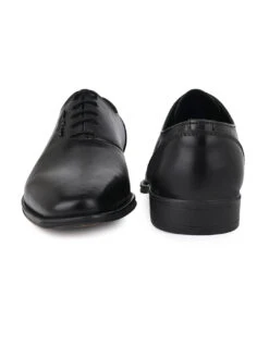 Black Leather Lace Up Shoes For Men With Sneaker Footpad 15 Black Leather Lace Up Shoes For Men With Sneaker Footpad -Urban Shoes Store DSC 2826