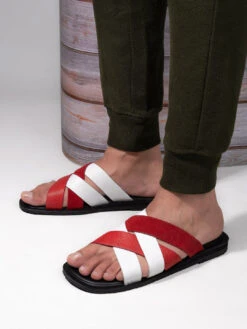 Alberto Torresi Men Red Slippers