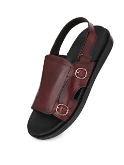 Alberto Torresi Bordo Genuine Leather Slingback Sandals For Men 13 Alberto Torresi Bordo Genuine Leather Slingback Sandals For Men -Urban Shoes Store DSC 3826 2