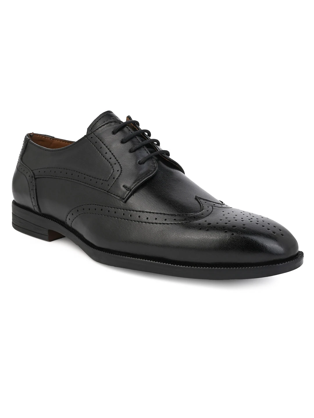 Alberto Torresi Black Formal Brogue Shoes 3 Alberto Torresi Black Formal Brogue Shoes - Image 3