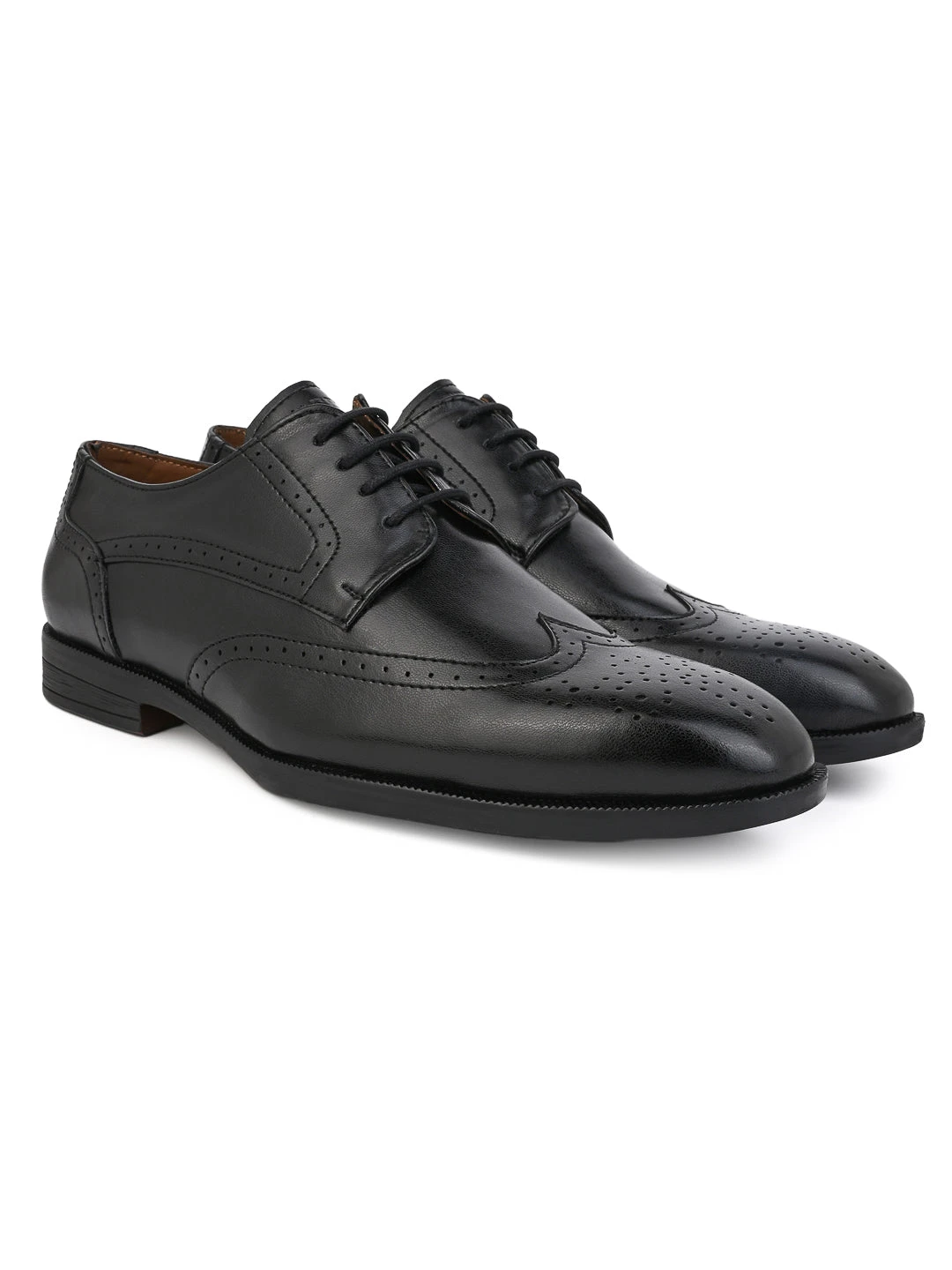Alberto Torresi Black Formal Brogue Shoes 4 Alberto Torresi Black Formal Brogue Shoes - Image 4