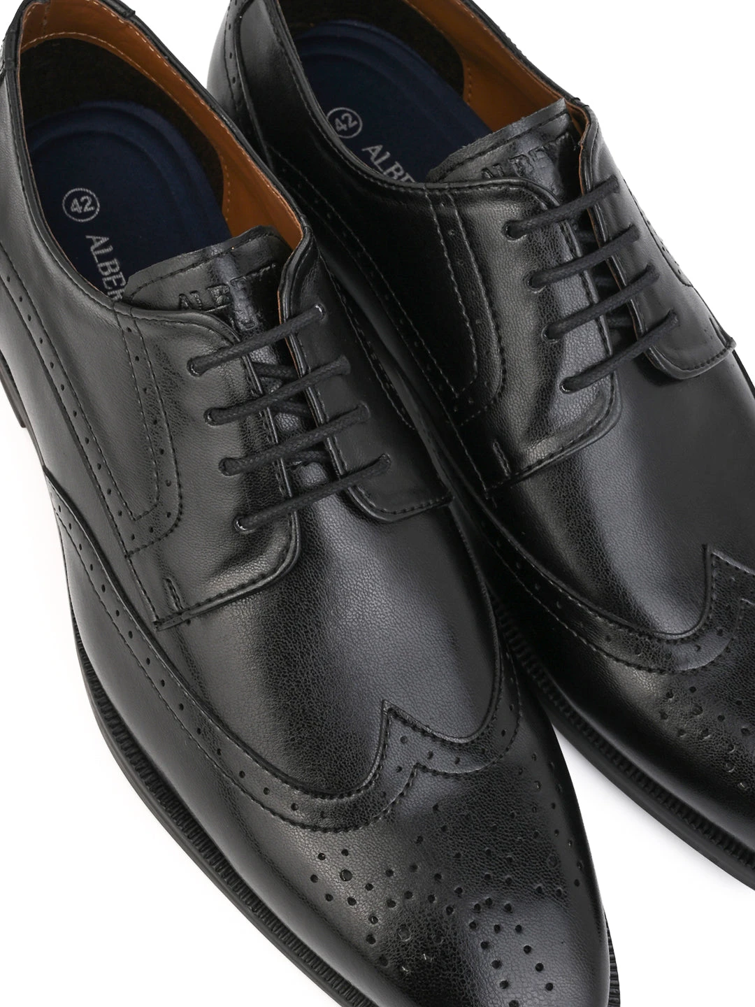 Alberto Torresi Black Formal Brogue Shoes 6 Alberto Torresi Black Formal Brogue Shoes - Image 6