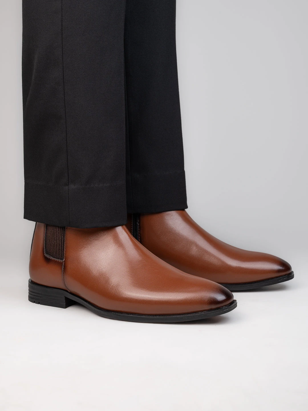 Alberto Torresi Synthetic Tan Chelsea Boots For Men 1 Alberto Torresi Synthetic Tan Chelsea Boots For Men
