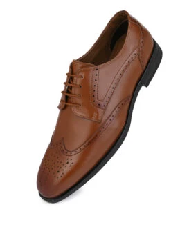Alberto Torresi Tan Formal Brogue Shoes -Urban Shoes Store DSC 6138