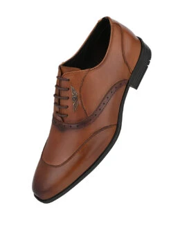 Alberto Torresi Genuine Leather Tan Laceup Formal Shoes Oxford For Men 13 Alberto Torresi Genuine Leather Tan Laceup Formal Shoes Oxford For Men -Urban Shoes Store DSC 6530