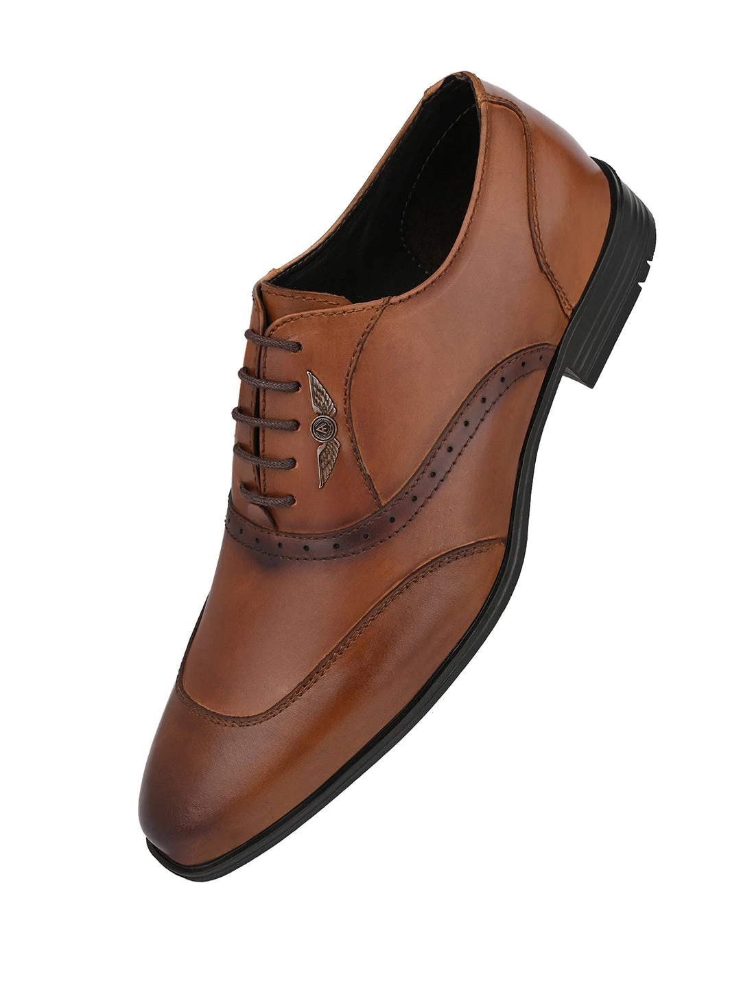 Alberto Torresi Genuine Leather Tan Laceup Formal Shoes Oxford For Men 5 Alberto Torresi Genuine Leather Tan Laceup Formal Shoes Oxford For Men - Image 5