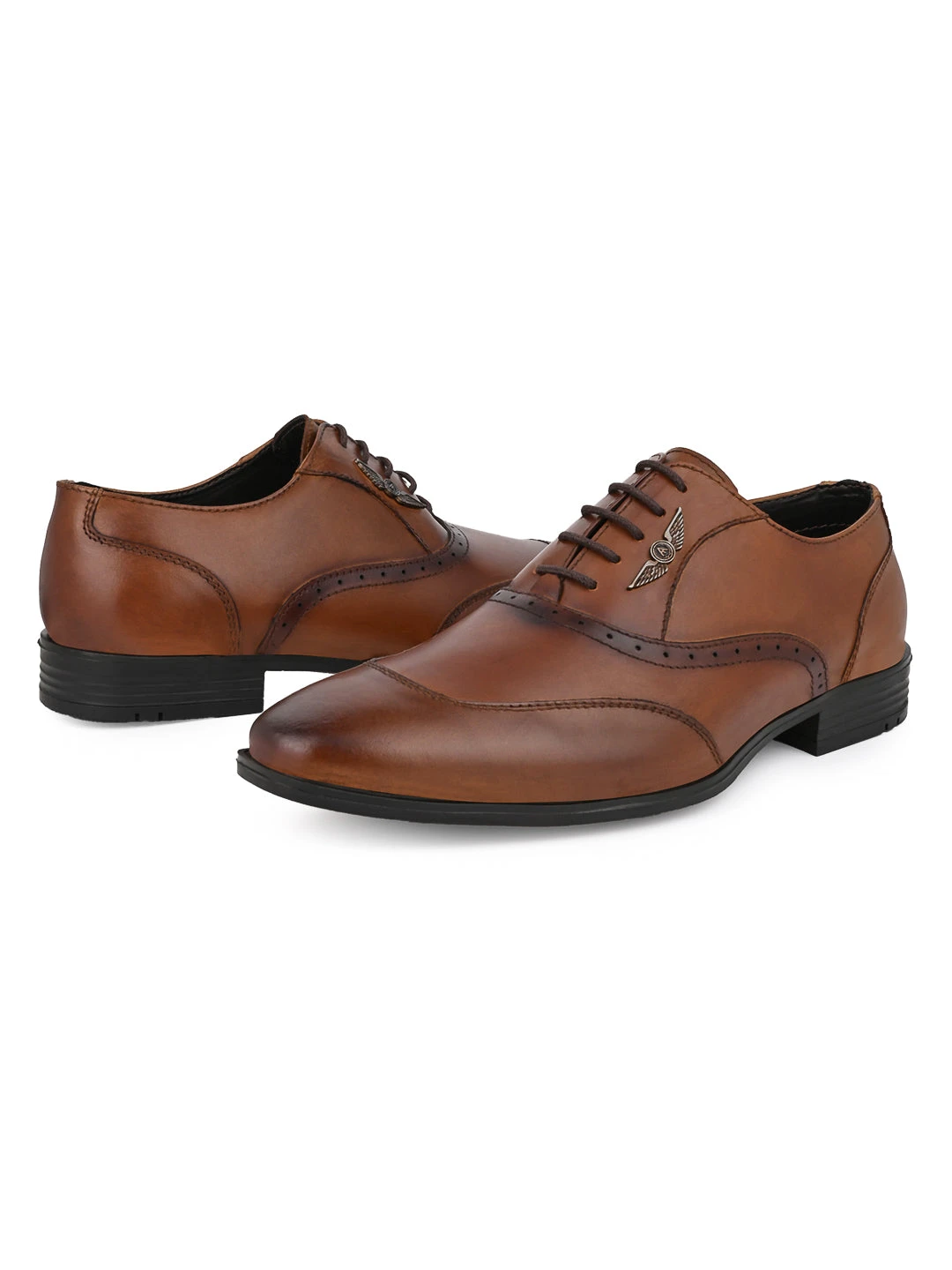 Alberto Torresi Genuine Leather Tan Laceup Formal Shoes Oxford For Men 9 Alberto Torresi Genuine Leather Tan Laceup Formal Shoes Oxford For Men - Image 9