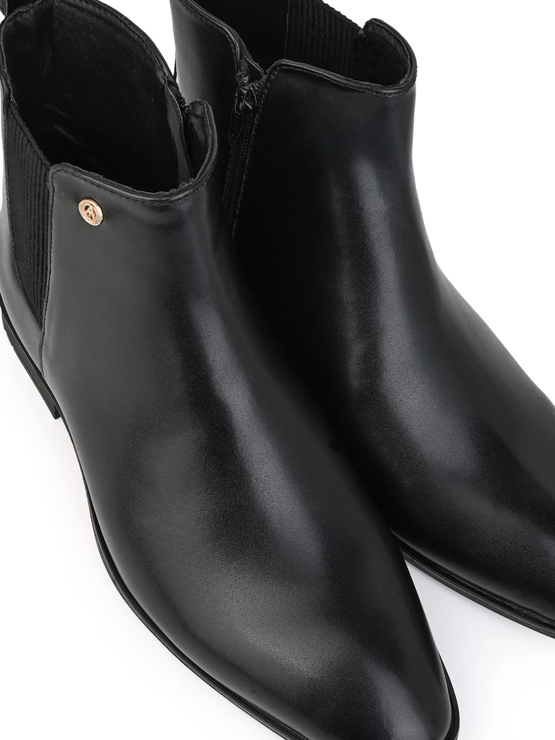 Alberto Torresi Synthetic Black Chelsea Boots For Men 6 Alberto Torresi Synthetic Black Chelsea Boots For Men - Image 6