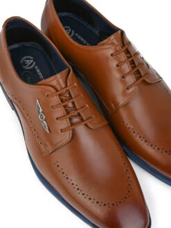 Alberto Torresi Hungary Series 607 Branded Sole Tan Formal Shoes -Urban Shoes Store DSC 7204