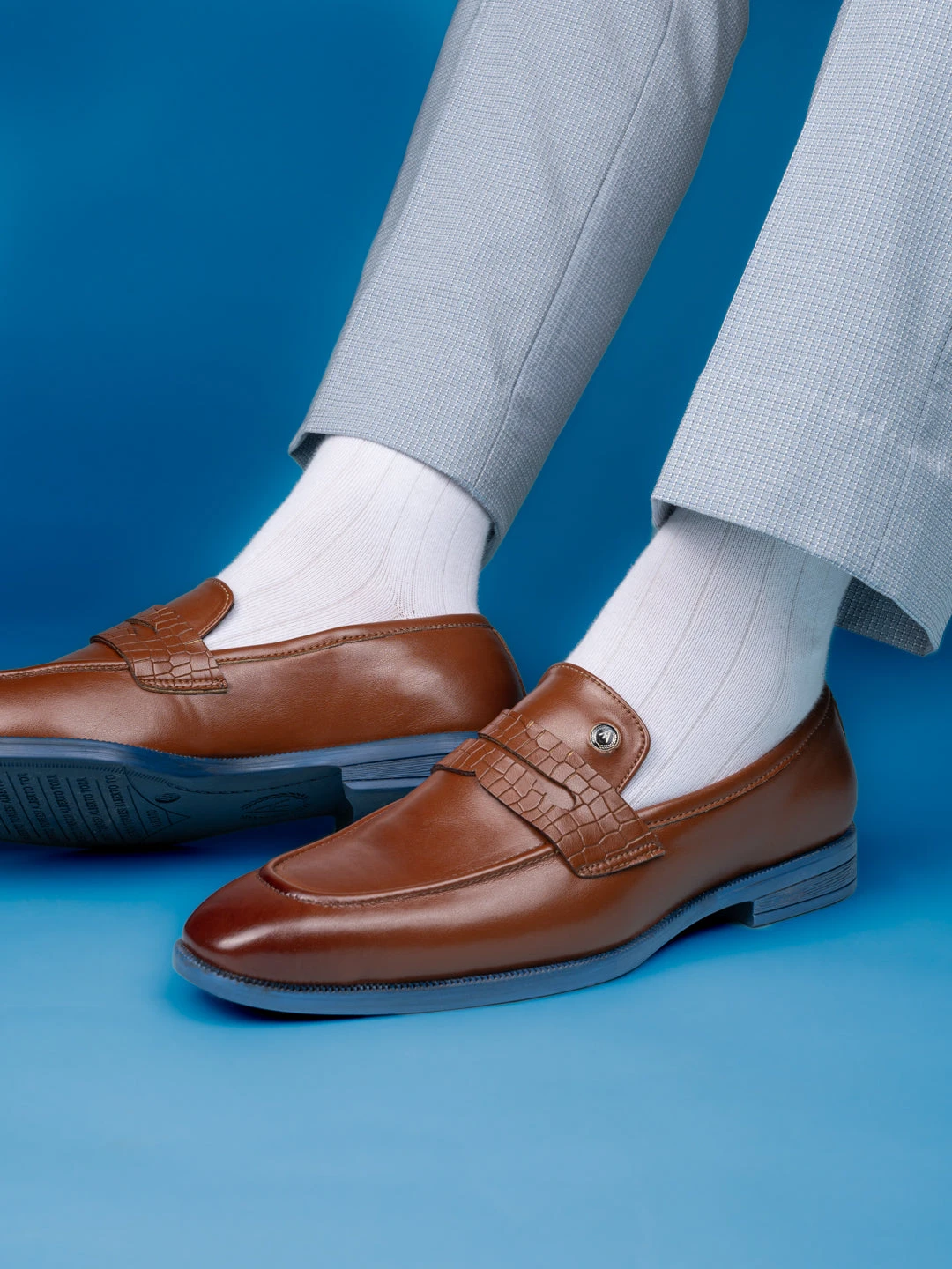 Alberto Torresi Hungary Series 610 Branded Sole Saddle Tan Loafers 1 Alberto Torresi Hungary Series 610 Branded Sole Saddle Tan Loafers