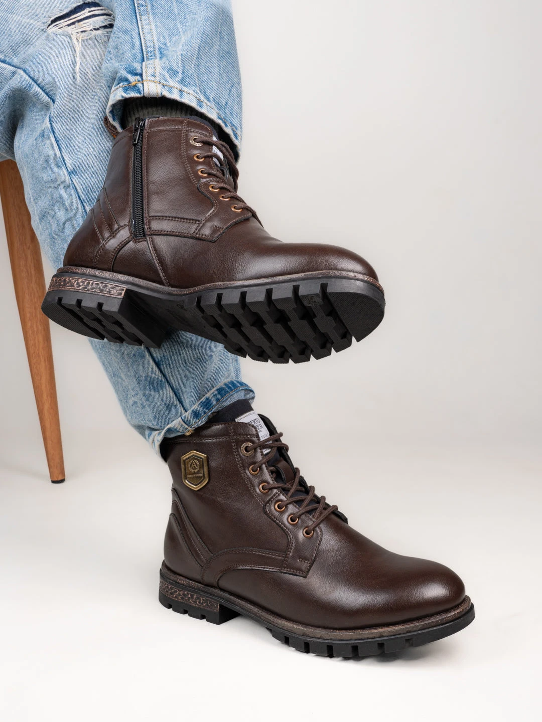 Alberto Torresi Devl 552 Robust Shiny And Masculine Boot With Zipper On Inside For Easy Of Wear 1 Alberto Torresi Devl 552 Robust Shiny And Masculine Boot With Zipper On Inside For Easy Of Wear