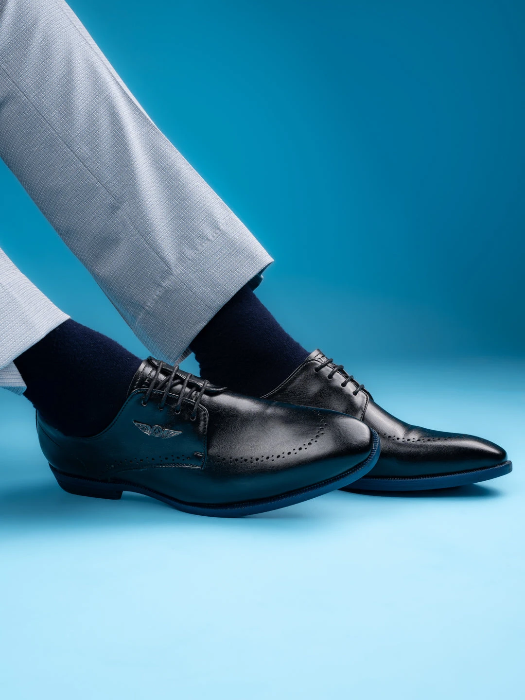 Alberto Torresi Hungary Series 607 Branded Sole Black Formal Shoes 1 Alberto Torresi Hungary Series 607 Branded Sole Black Formal Shoes