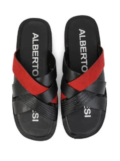 Alberto Torresi 270 Trendy Non Stitched Strap RedLeather Slippers 11 Alberto Torresi 270 Trendy Non Stitched Strap RedLeather Slippers -Urban Shoes Store DSC 8447