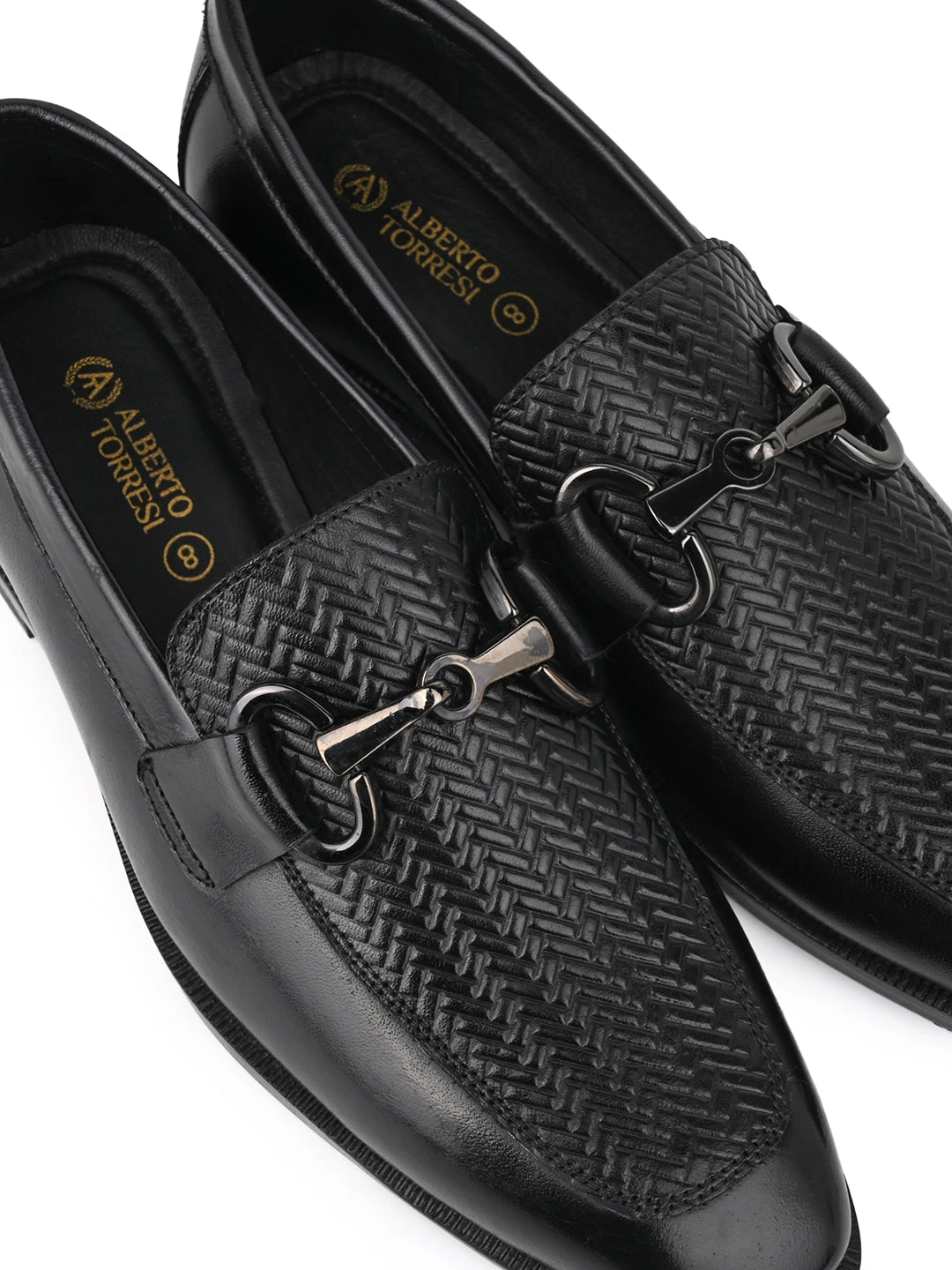 Alberto Torresi Premium Branded Horsebit Formal LeatherLoafer With TPR Sole And Heel Support 4 Alberto Torresi Premium Branded Horsebit Formal LeatherLoafer With TPR Sole And Heel Support - Image 4