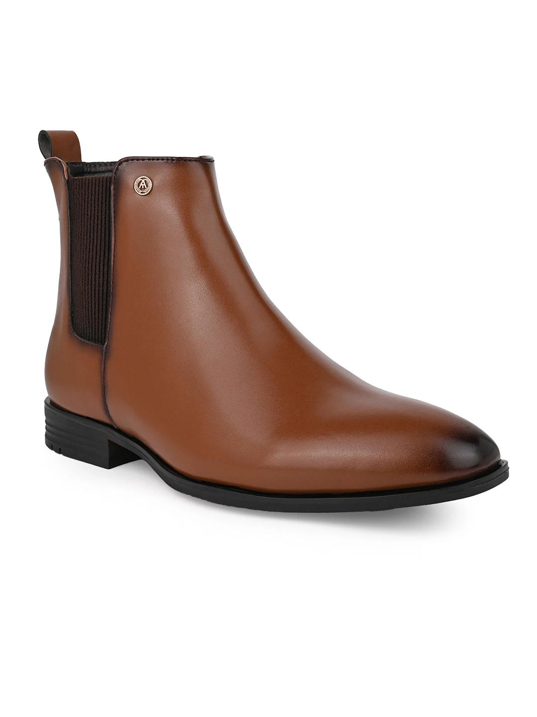 Alberto Torresi Synthetic Tan Chelsea Boots For Men 2 Alberto Torresi Synthetic Tan Chelsea Boots For Men - Image 2
