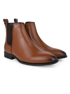 Alberto Torresi Synthetic Tan Chelsea Boots For Men 12 Alberto Torresi Synthetic Tan Chelsea Boots For Men -Urban Shoes Store DSC 9150