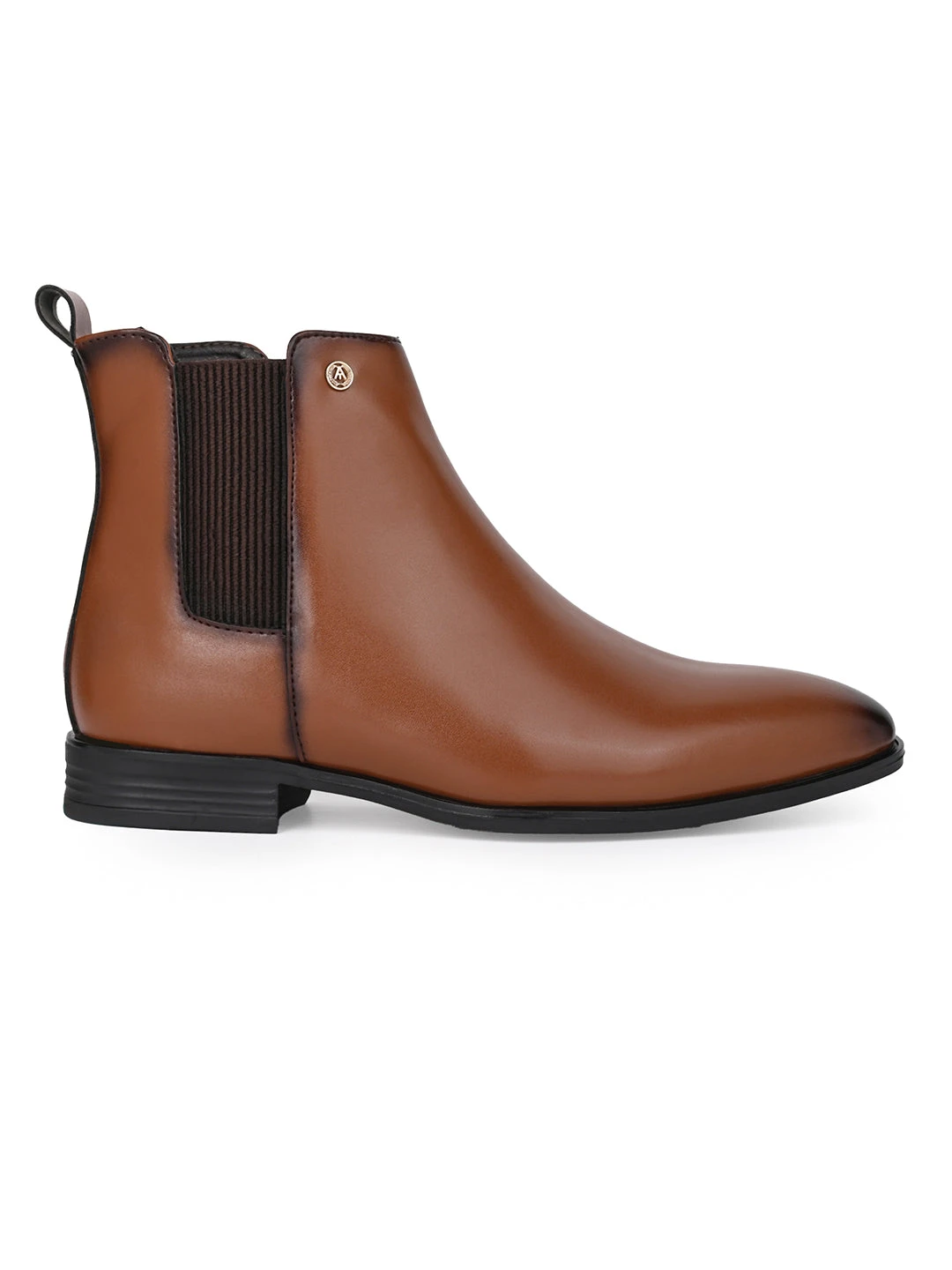 Alberto Torresi Synthetic Tan Chelsea Boots For Men 3 Alberto Torresi Synthetic Tan Chelsea Boots For Men - Image 3