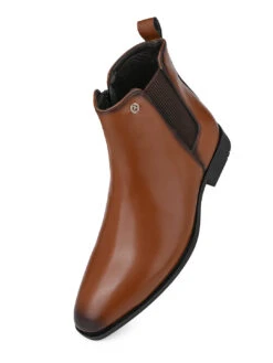 Alberto Torresi Synthetic Tan Chelsea Boots For Men 11 Alberto Torresi Synthetic Tan Chelsea Boots For Men -Urban Shoes Store DSC 9155 2