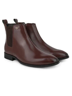 Alberto Torresi Synthetic Brown Chelsea Boots For Men -Urban Shoes Store DSC 9485 2