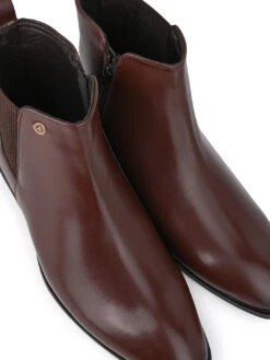 Alberto Torresi Synthetic Brown Chelsea Boots For Men -Urban Shoes Store DSC 9490
